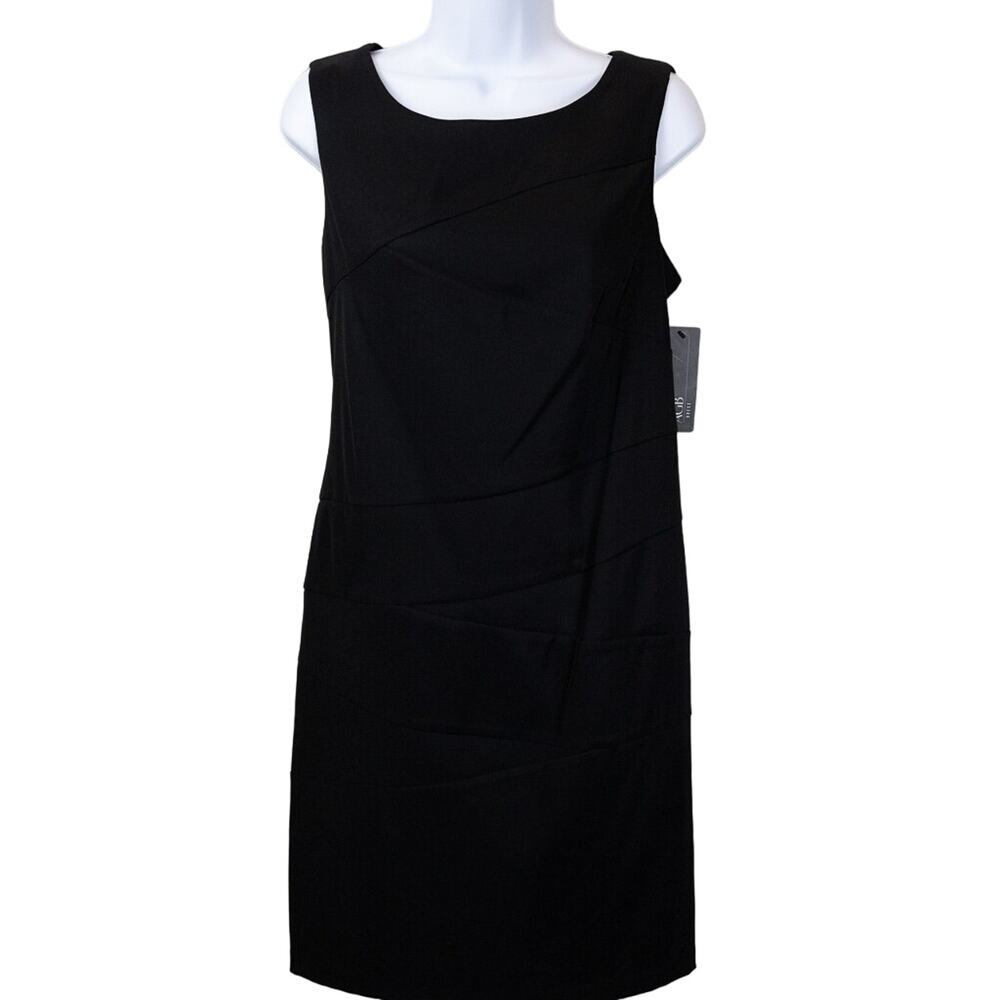 AGB Black Sleeveless Sheath Dress 10 NWT
